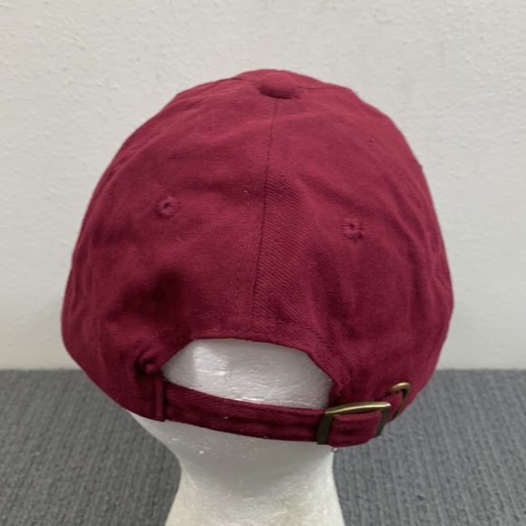 Community Veterinary Hospital Baseball Hat Unisex Burgundy Strapback Headshots - Picture 7 of 13